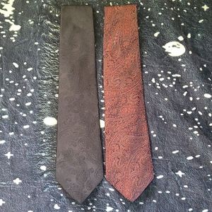 Floral design neck ties